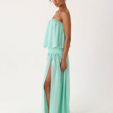 Lioras Pántnélküli Maxi Ruha - Aqua