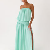 Lioras Pántnélküli Maxi Ruha - Aqua