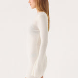 Levara Knit Alacsony Háttal Mini Ruha - Fehér