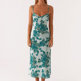 Love Song Midi Dress - Felhő Kilenc Virágos