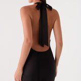 Lumae Halter Maxi Ruha - Fekete