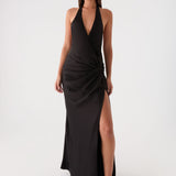 Lumae Halter Maxi Ruha - Fekete