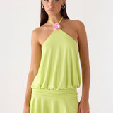 Make It Right Mini Dress - Lime