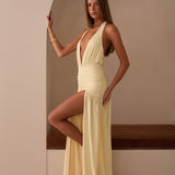 Makena Halter Maxi Ruha - Sárga