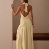 Makena Halter Maxi Ruha - Sárga
