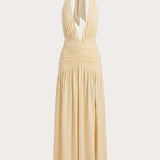Makena Halter Maxi Ruha - Sárga