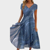 Isha | Elegáns Midi Ruha V-nyakkal