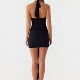 Miyah Halter Hardware Mini Ruha - Fekete