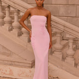 Monelise Strapless Maxi Dress - Rózsaszín