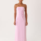 Monelise Strapless Maxi Dress - Rózsaszín