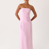 Monelise Strapless Maxi Dress - Rózsaszín