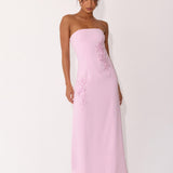 Monelise Strapless Maxi Dress - Rózsaszín