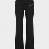 Muse Roll Waist Pants - Fekete