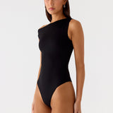 No Answer Bodysuit - Fekete