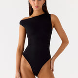 No Answer Bodysuit - Fekete