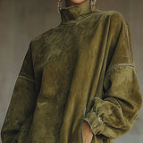 Savana Fringe™ | Vintage Suede Garbó Mini Ruha