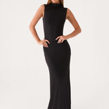 On My Time Maxi Dress - Fekete