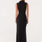 On My Time Maxi Dress - Fekete