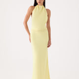 Oria Halter Maxi Ruha - Sárga