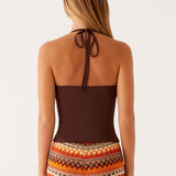 Palm Beach Top - Csokoládé