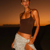 Palm Beach Top - Csokoládé