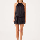 Parade Halter Mini Ruha - Fekete