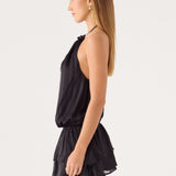 Parade Halter Mini Ruha - Fekete