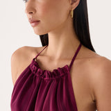Parade Halter Mini Ruha - Szilva