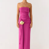 Parti Utáni Shell Maxi Ruha - Fuchsia