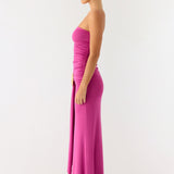 Parti Utáni Shell Maxi Ruha - Fuchsia