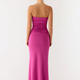 Parti Utáni Shell Maxi Ruha - Fuchsia