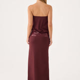 Posine Strapless Maxi Dress - Bordó