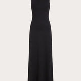Ravelle Mesh Back Maxi Ruha - Fekete