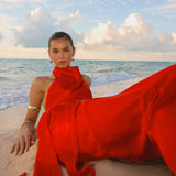 Rumina Sash Maxi Ruha - Mandarín