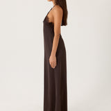 Samaria Halter Maxi Ruha - Csokoládé