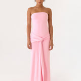 Sandrine Strapless Maxi Dress - Rózsaszín