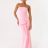 Sandrine Strapless Maxi Dress - Rózsaszín