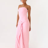 Sandrine Strapless Maxi Dress - Rózsaszín