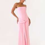 Sandrine Strapless Maxi Dress - Rózsaszín