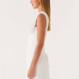 Sarielle Fűző Mini Ruha - Off White