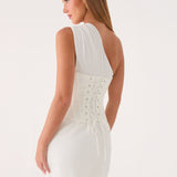 Sarielle Fűző Mini Ruha - Off White