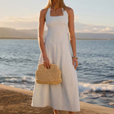 Sarrah Halter Midi Ruha - Kék
