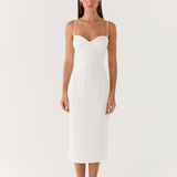 Asling Bustier Midi Ruha - Fehér