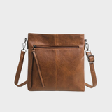 Lina - Vintage Keresztpántos Táska Kockás Mintával
