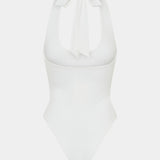 Set The Scene Halter Bodysuit - Fehér