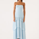Sharn Strapless Maxi Ruha - Kék