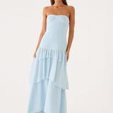 Sharn Strapless Maxi Ruha - Kék