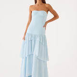 Sharn Strapless Maxi Ruha - Kék