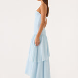 Sharn Strapless Maxi Ruha - Kék