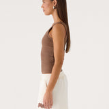 Muse Signature Tank Top - Csokoládé
